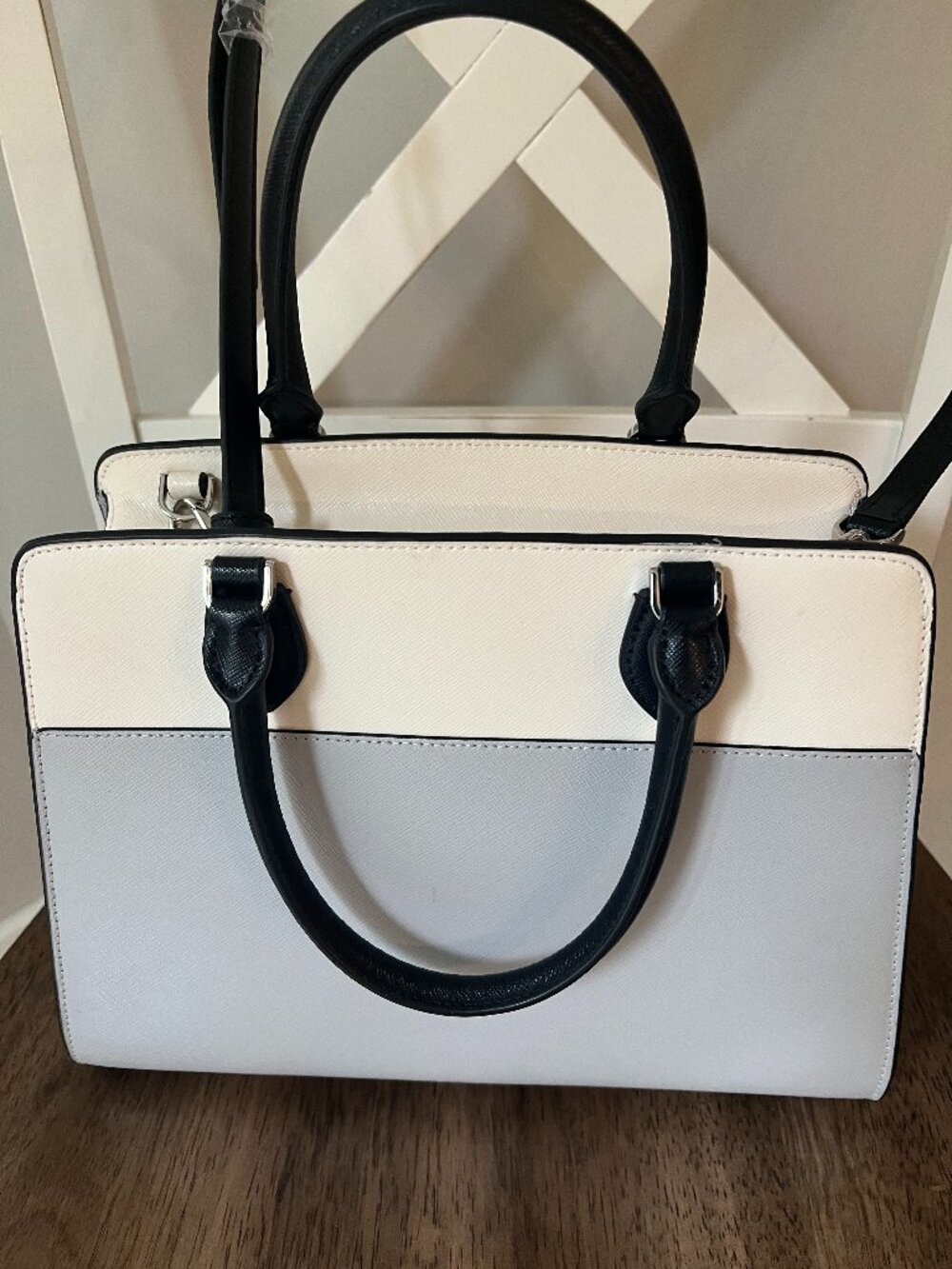 KATE SPADE Madison colorblock saffiano leather medium satchel bag